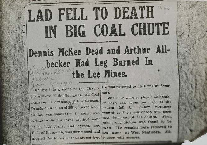 Untitled (“Lad Fell to Death in Big Coal Chute”)