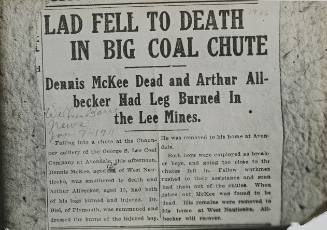 Untitled (“Lad Fell to Death in Big Coal Chute”)