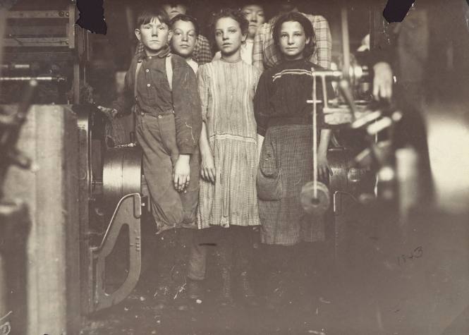 Young Spinners and Doffers in Richmond Spinning Mills, Chattanooga, Tennessee, Taken During Working Hours