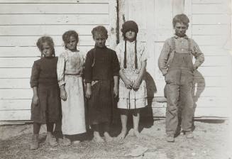 Untitled (Five children at doorway)