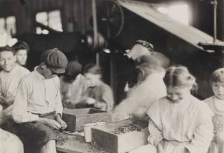 Untitled (Child laborers shelling peas)