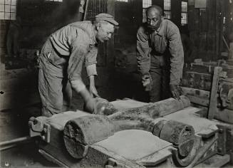 Shelled Negro Foundryman in a Southern Foundry