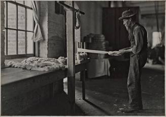 The End of the Trail. Inspecting Yarn in a Southern Mill
