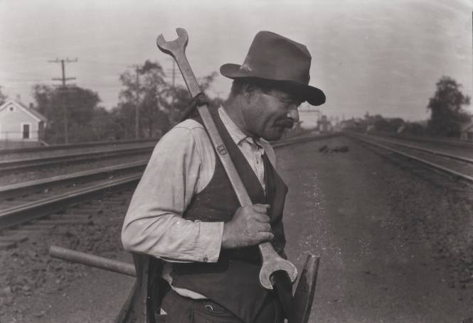Untitled (Worker with wrench)