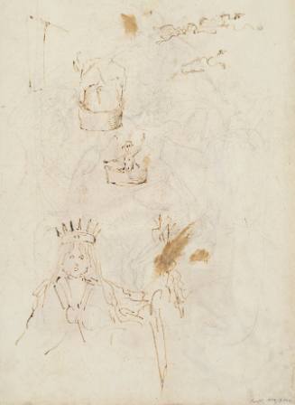 Figure with study of crowns