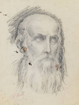 Head of a bearded man