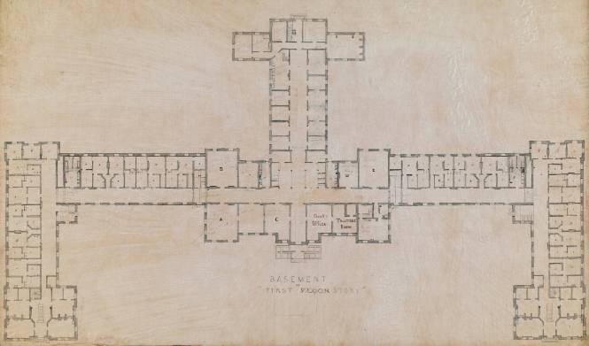 Architectural renderings of Main Building Basement or 1st storey