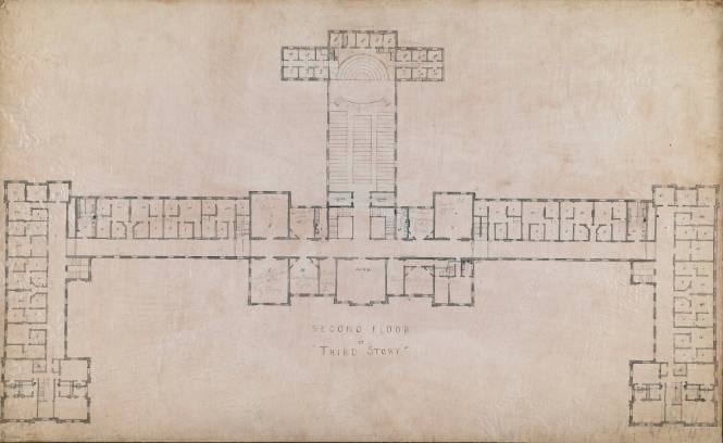 Architectural renderings of Main Building Second floor or 3rd story