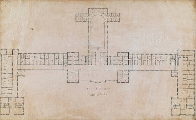 Architectural renderings of Main Building Third floor or 4th story