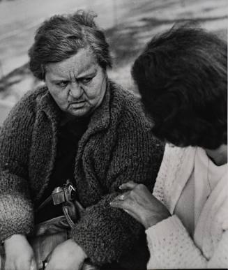 Untitled (Close-up of two women in conversation)
