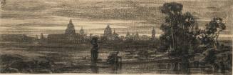 View of Rome at Dusk