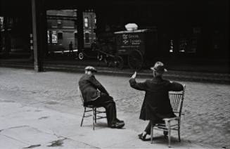 New York City (Men talking near El)