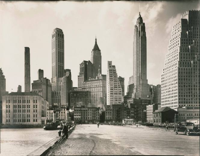Manhattan Skyline, from Pier 11 (South Street and Jones Lane), Manhattan