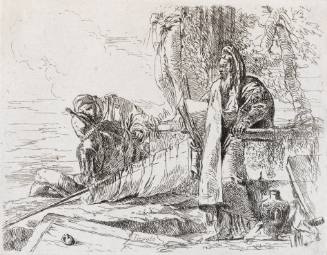 Capricci: Standing philosopher and two other figures