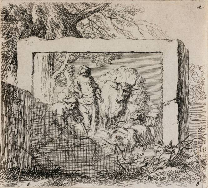 Feeding the Sheep, plate 8 from The Set of the Sheep