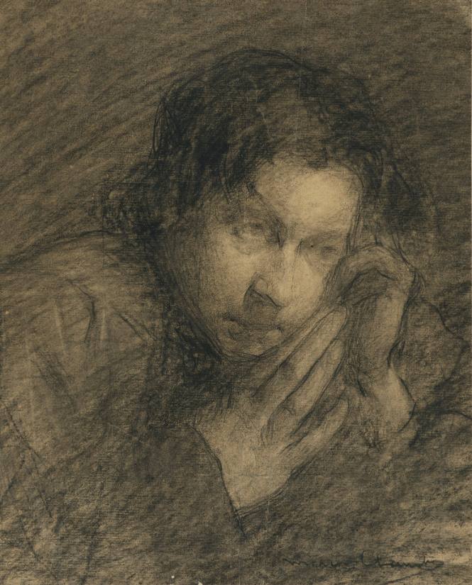 Study of a head and hands