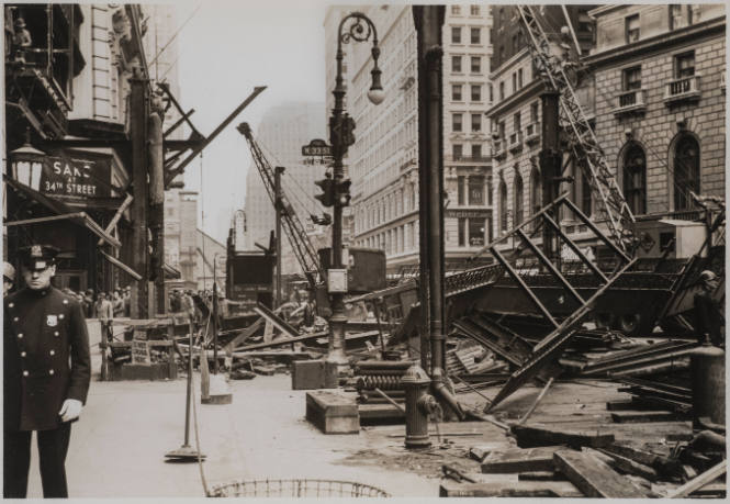 [One of Twelve views of the demolition of the Sixth Avenue El]