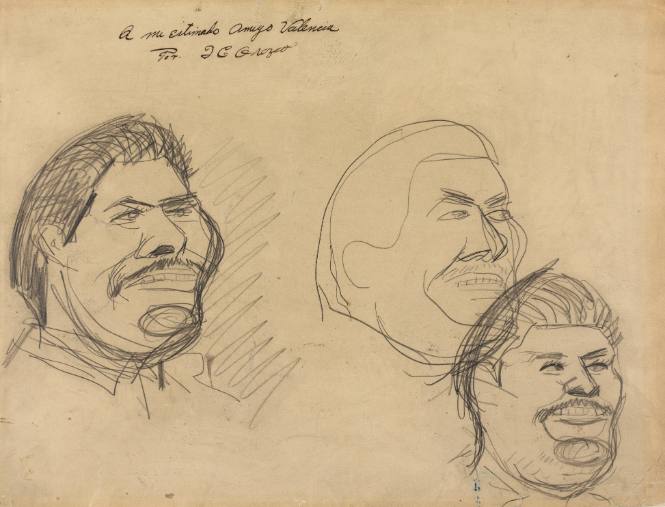 Pancho Villa (head in three versions)
