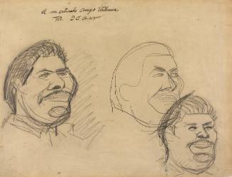 Pancho Villa (head in three versions)