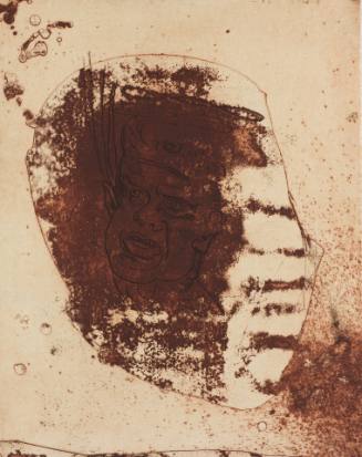 One of nine prints from the portfolio Tod: Cage Without Bars