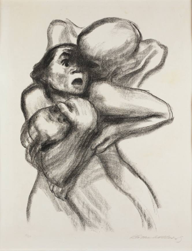 Tod packt eine Frau (plate 4 from the portfolio “Tod”)