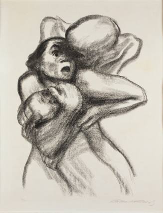 Tod packt eine Frau (plate 4 from the portfolio “Tod”)