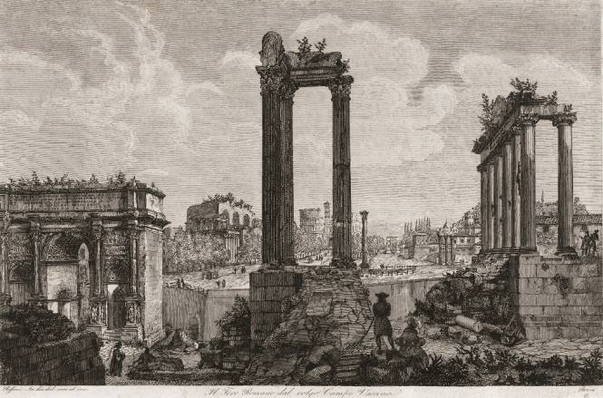 Il Foro Romano dal volgo Campo Vaccino