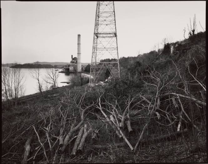 Lovett Power Plant and Felled Trees at Stony Point, New York