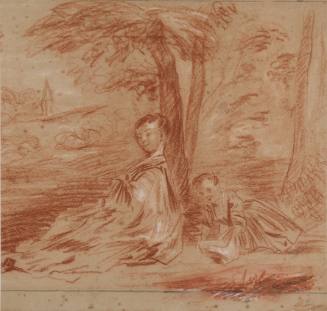Mother and Daughter under a Tree