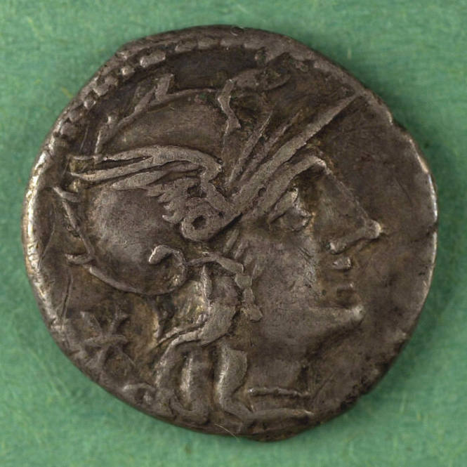 denarius, Roman Republic, 134 BCE
