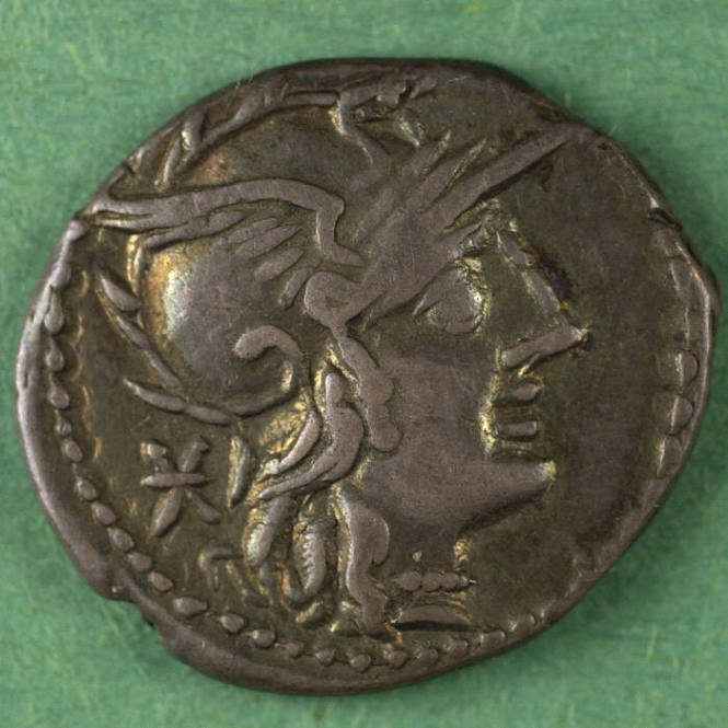 denarius, Roman Republic, 134 BCE