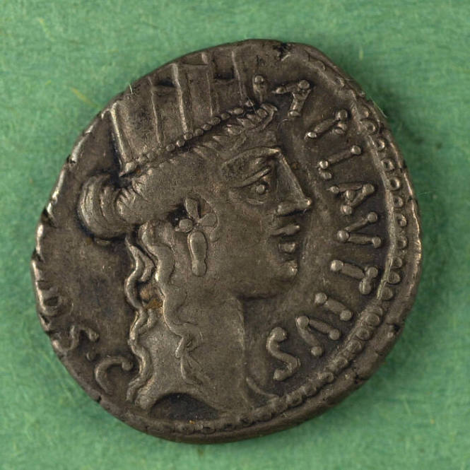 denarius, Roman Republic, 55 BCE