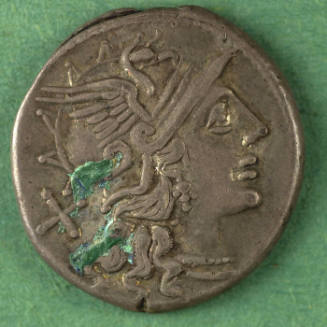 denarius, Roman Republic, 151 BCE