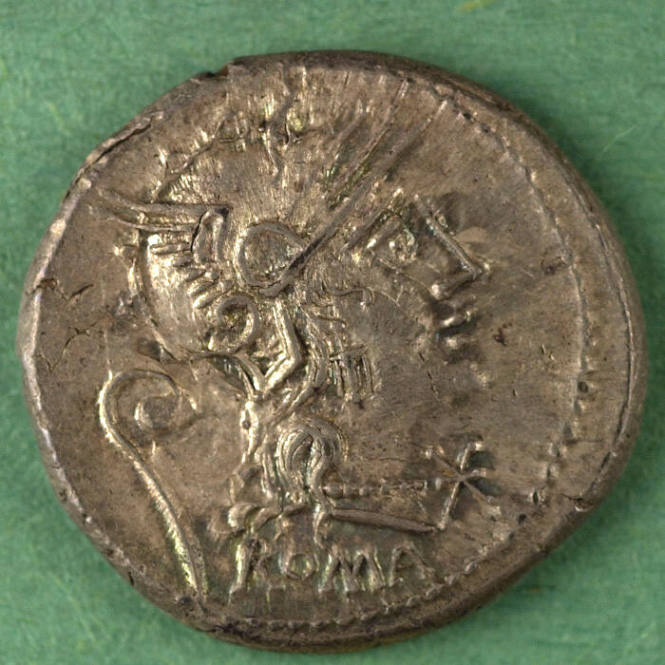denarius, Roman Republic, 127 BCE