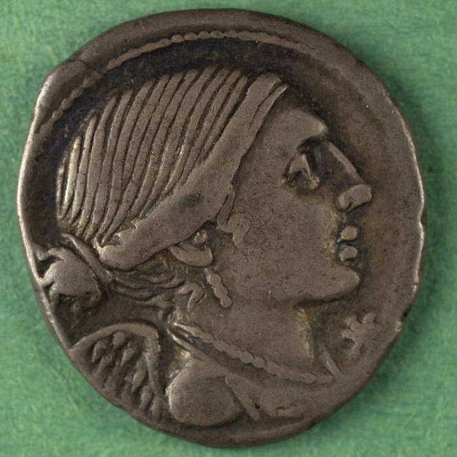 denarius, Roman Republic, 108-107 BCE