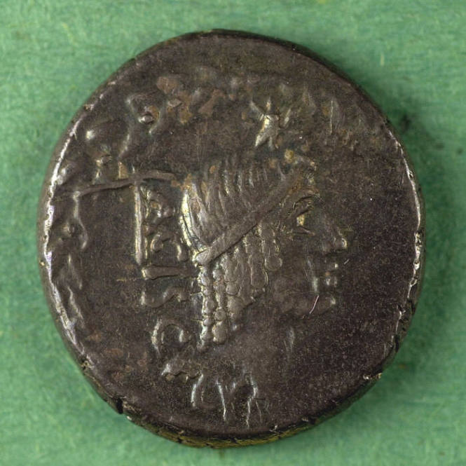 denarius, Roman Republic, 45 BCE