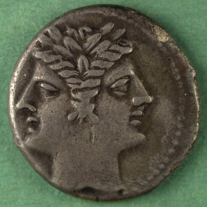 didrachm (quadrigatus), Roman Republic, 131 BCE