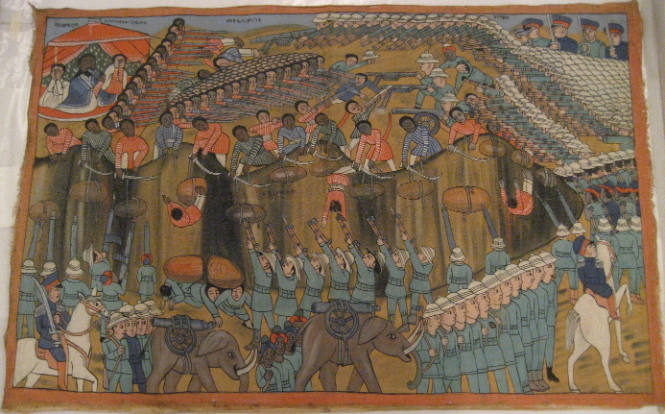 Emperor Tewodros II at the Battle of Magdala