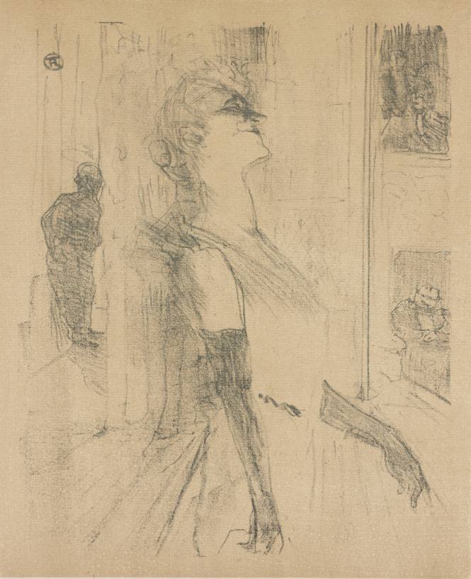 Sur la scène (On Stage), from the portfolio Yvette Guilbert