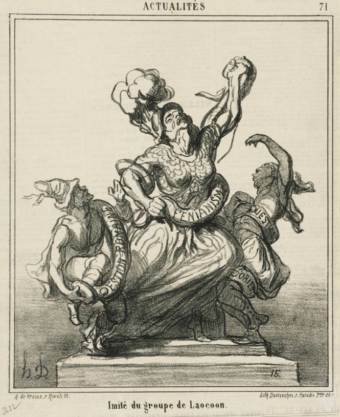 Imité du groupe de Laocoon