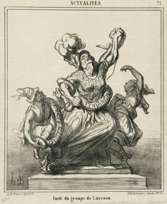 Imité du groupe de Laocoon