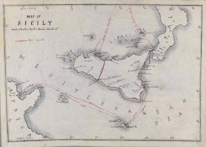 Tourbook of Sicily, Jan.1877