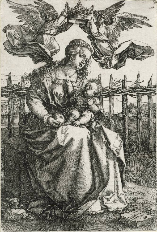 Virgin Crowned by Two Angels