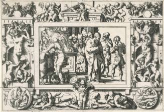 The Arrival of Phryxes at Colchis, (Plate 4 from the History of Jason and the Conquest of the Golden Fleece)