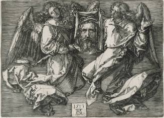 The Sudarium Displayed by Two Angels
