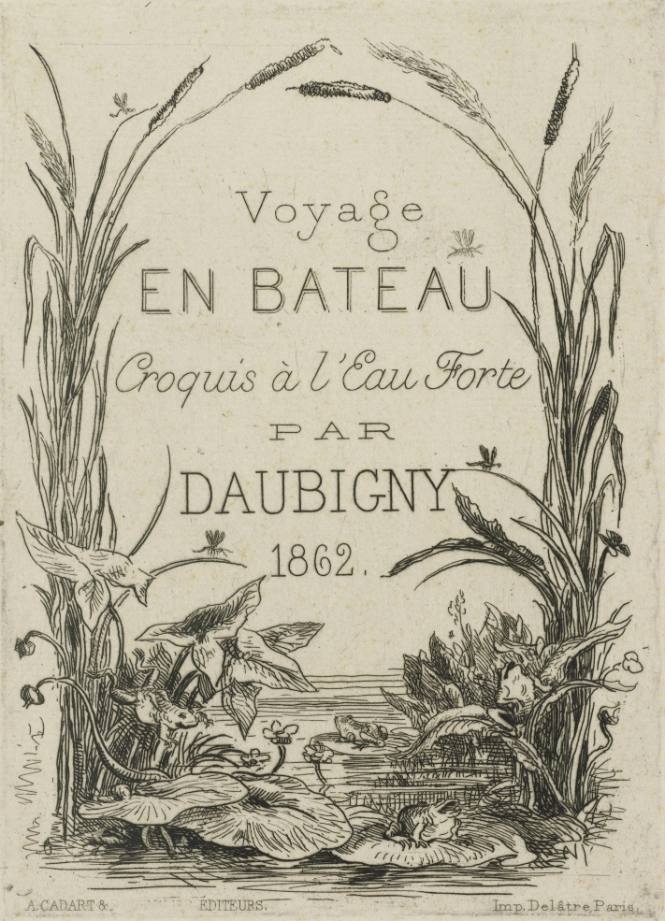 Voyage en bateau croquis a l'eau: Title page