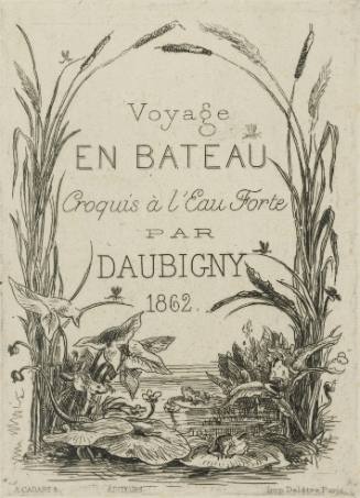 Voyage en bateau croquis a l'eau: Title page
