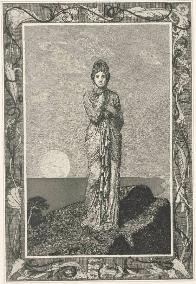 Psyche auf dem Felsen (Psyche on the cliff, from Cupid and Psyche)