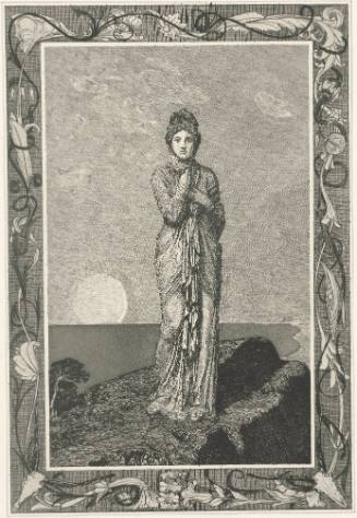 Psyche auf dem Felsen (Psyche on the cliff, from Cupid and Psyche)