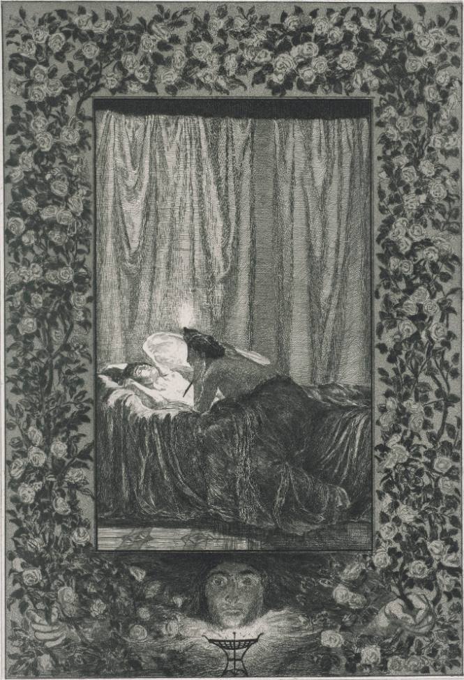 Psyche mit der Lampe (Psyche with the lamp, from Cupid and Psyche)